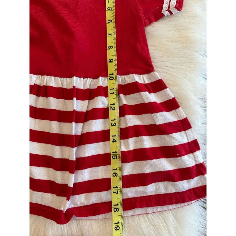 Vintage in design sailor striped red white dress‎ size 2 fit